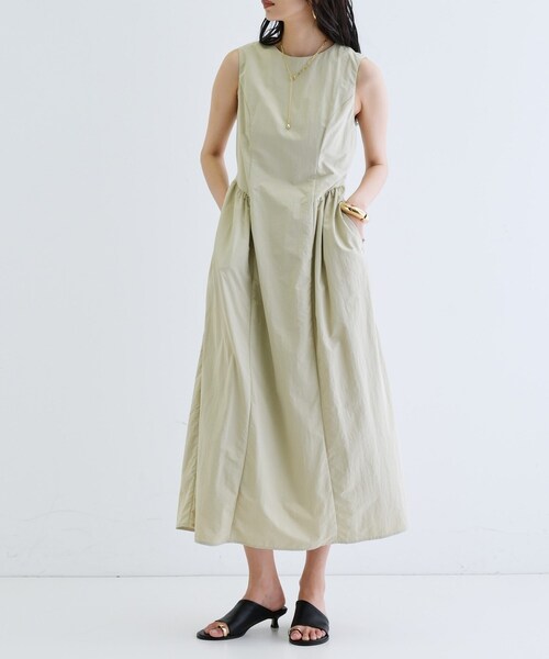 GALLEST(ギャレスト)の「ナイロンタスランワンピース(ワンピース・レディース・ブラック/ベージュ・38)」の7枚目の写真