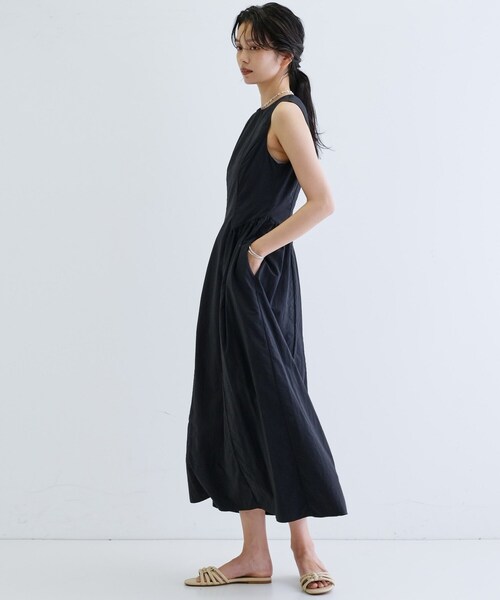 GALLEST(ギャレスト)の「ナイロンタスランワンピース(ワンピース・レディース・ブラック/ベージュ・38)」の10枚目の写真