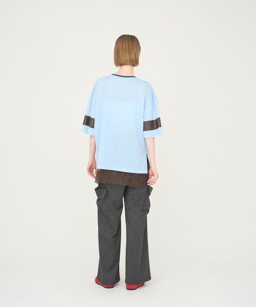Nora Lily elle(ノラリリーエル)の「【Nora Lily】「elle」Hug Number 23 Mesh Tule Layer Tee(Tシャツ/カットソー・レディース・スカイブルー/ブラック/ピンク・FREE)」の15枚目の写真