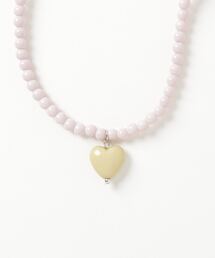 HIKA（ヒカ）の「【HIKA／ヒカ】ハートモチーフビーズネックレス（ネックレス）」