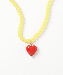 HIKA（ヒカ）の「【HIKA／ヒカ】ハートモチーフビーズネックレス（ネックレス）」