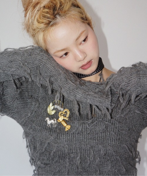 fringe shaggy knit / フリンジシャギーニット（ニット/セーター