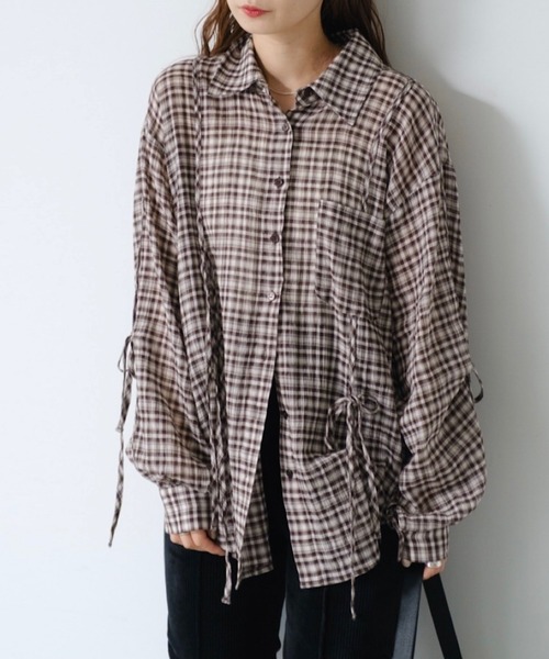 【早い者勝ちまとめ売り】Kastane カスタネ 裏地あり/デザイン袖/チェック&無地】デザインオーバージャケット