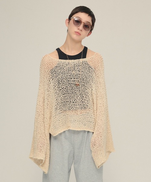 【値下げ】JO1DER SHOW WHEREVER WE ARE ニット L ONCILY × WISH FOR EVER 】 COLLAB DESIGN LOW-GAUGE KNIT
