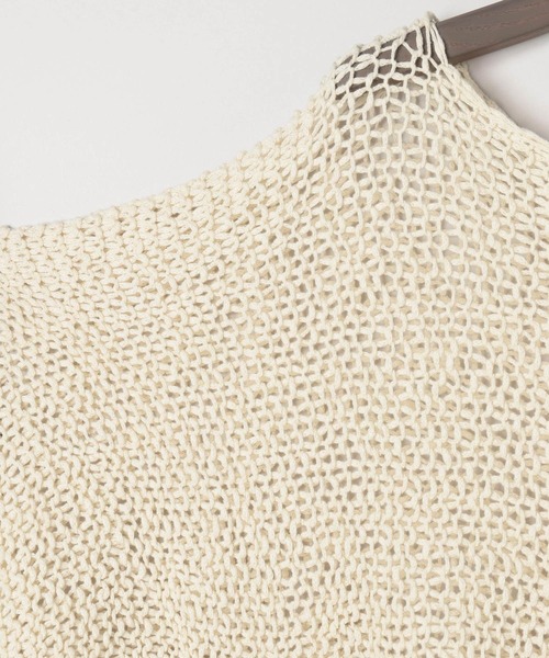 eL(エル)の「【eL】1.5G Wide Loose Pullover/496982(ニット/セーター・レディース・ネイビー/アイボリー・FREE)」の5枚目の写真