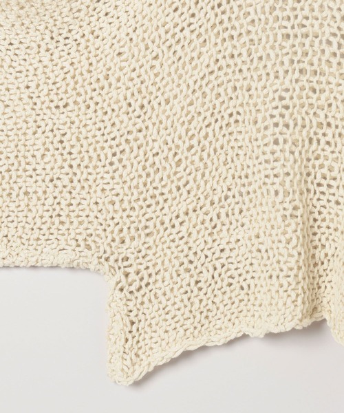 eL(エル)の「【eL】1.5G Wide Loose Pullover/496982(ニット/セーター・レディース・ネイビー/アイボリー・FREE)」の7枚目の写真