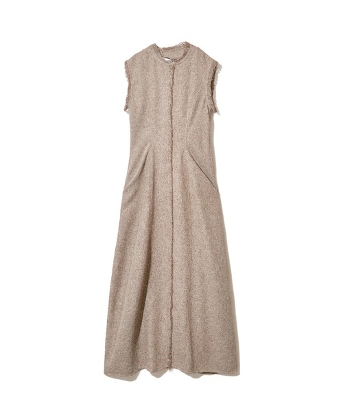 NOTREemor（ノートルエモア）の「summer tweed fringe dress（ワンピース・レディース・ブラウン系その他/ライトグレー・FREE）」の16枚目の写真