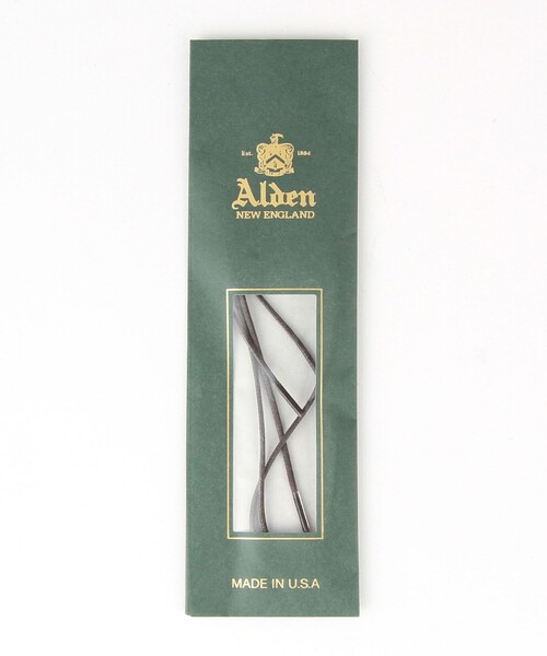 ALDEN（オールデン）の「ALDEN: 2アイレット シューレース（シューケア用品・メンズ・ブラック/ブラウン・ONE SIZE）」の2枚目の写真