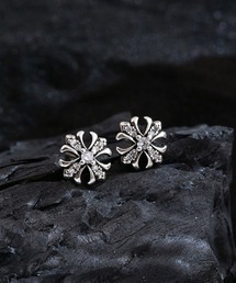 《クロスワンポイントアクリルストーンペアピアス ユニセックス（MA/EKW117）