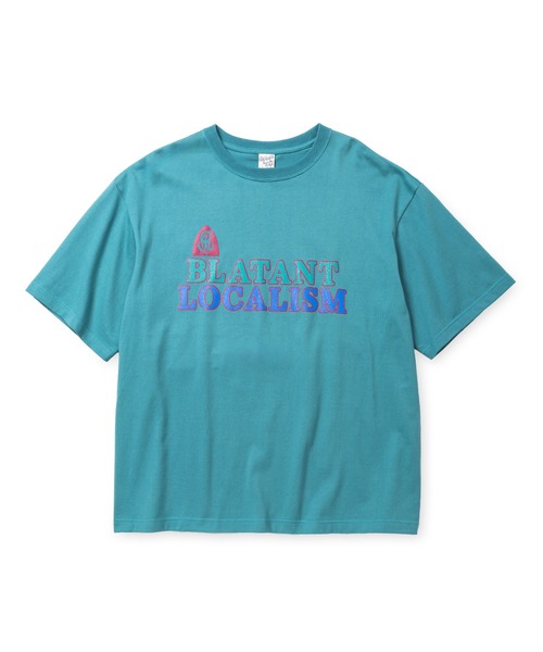 CALEE（キャリー）の「B.L LOGO DROP S/S TEE（Tシャツ/カットソー・メンズ・エメラルド/チャコールグレー/グレー・MEDIUM/LARGE/X-LARGE/SMALL）」の4枚目の写真