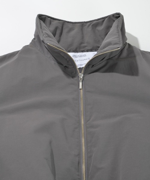 SUPERTHANKS（スーパーサンクス）の「Wファスナージャケットブルゾン(コットンナイロン)Zip-up Padded Short Jacket（ブルゾン・メンズ・ブラック/グレイッシュベージュ/チャコールグレー・L/M/S）」の15枚目の写真