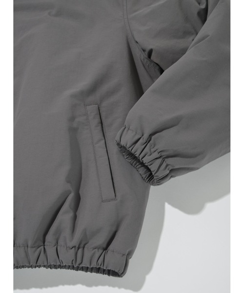 SUPERTHANKS（スーパーサンクス）の「Wファスナージャケットブルゾン(コットンナイロン)Zip-up Padded Short Jacket（ブルゾン・メンズ・ブラック/グレイッシュベージュ/チャコールグレー・L/M/S）」の14枚目の写真