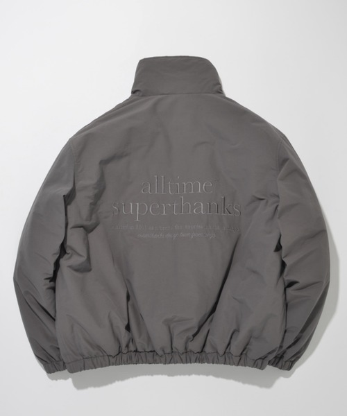 SUPERTHANKS（スーパーサンクス）の「Wファスナージャケットブルゾン(コットンナイロン)Zip-up Padded Short Jacket（ブルゾン・メンズ・ブラック/グレイッシュベージュ/チャコールグレー・L/M/S）」の18枚目の写真