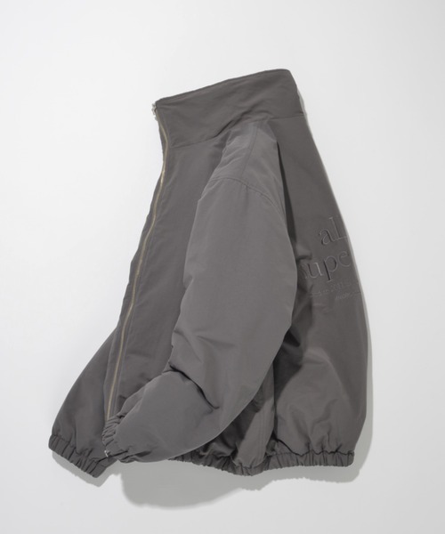 SUPERTHANKS（スーパーサンクス）の「Wファスナージャケットブルゾン(コットンナイロン)Zip-up Padded Short Jacket（ブルゾン・メンズ・ブラック/グレイッシュベージュ/チャコールグレー・L/M/S）」の17枚目の写真
