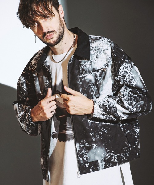 NO ID.(ノーアイディ)の「【NO ID.】Big Swing Top Blouson / ビッグ スイング トップ ブルゾン(ブルゾン・メンズ・ブラック/グレー/その他22・ONE SIZE)」の3枚目の写真