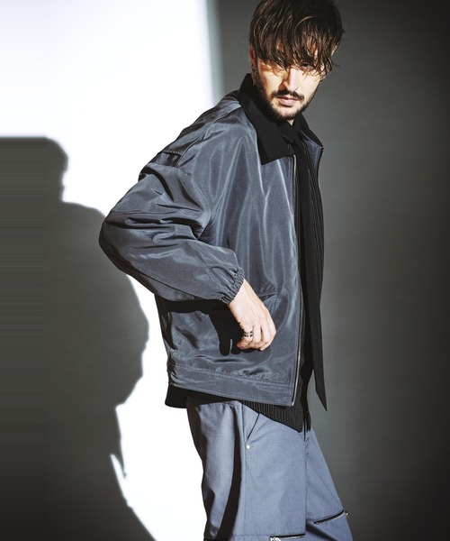 NO ID.(ノーアイディ)の「【NO ID.】Big Swing Top Blouson / ビッグ スイング トップ ブルゾン(ブルゾン・メンズ・ブラック/グレー/その他22・ONE SIZE)」の4枚目の写真