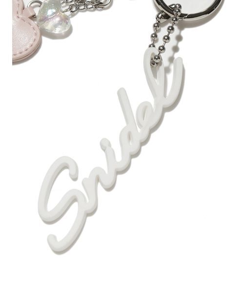 SNIDEL(スナイデル)の「ラバーロゴチャーム(チャーム・レディース・マスタード/ラベンダー/ホワイト・F)」の13枚目の写真