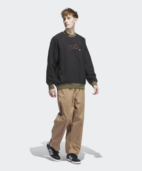 adidas（アディダス）の「スケートボーディングの刺しゅう入りG クルーネックセーター / トレーナー / アディダスオリジナルス adidas Originals（スウェット・メンズ・ブラック・X-SMALL/X-LARGE/SMALL/MEDIUM/LARGE/3XL/XX-LARGE）」の7枚目の写真