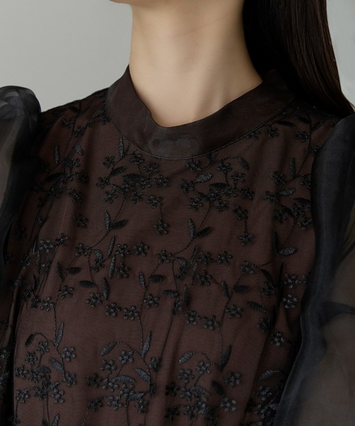 PREFERIR(プレフェリール)の「【結婚式・お呼ばれ】花柄レース Aライン ロングドレス(S,M,L,XL)(ドレス・レディース・グレー/ブラウン・MEDIUM/LARGE/X-LARGE/SMALL)」の21枚目の写真