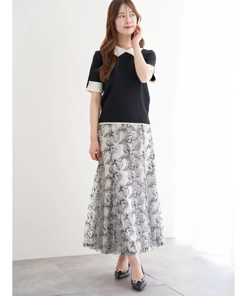 Rouje paris 半袖ニット SNT16896 ケーブルスリムクロップ半袖ニット6色 ニット - lovensome