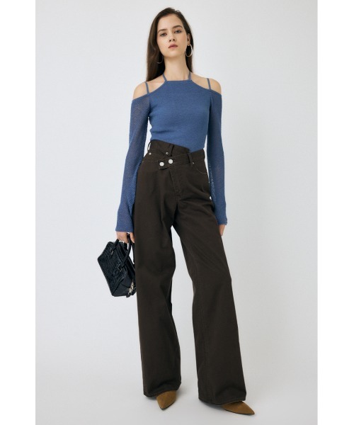 パンツ MOUSSY CROSS WAIST WIDE STRAIGHT size1 Cross Waist Wide Straight – MOUSSY