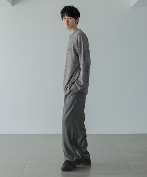 LOWRYS FARM（ローリーズファーム）の「【LFM(U)】ハイゲージニットクループルオーバー　 593283（ニット/セーター・メンズ・ピンク/ブラック/グレー・FREE）」の6枚目の写真