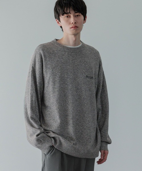 LOWRYS FARM（ローリーズファーム）の「【LFM(U)】ハイゲージニットクループルオーバー　 593283（ニット/セーター・メンズ・ピンク/ブラック/グレー・FREE）」の7枚目の写真