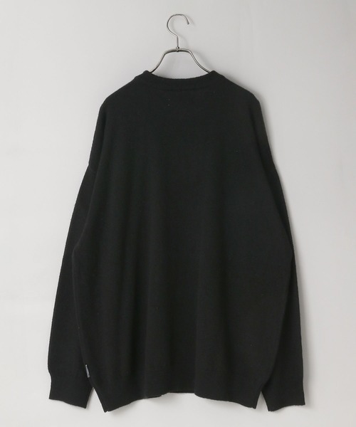 LOWRYS FARM（ローリーズファーム）の「【LFM(U)】ハイゲージニットクループルオーバー　 593283（ニット/セーター・メンズ・ピンク/ブラック/グレー・FREE）」の10枚目の写真