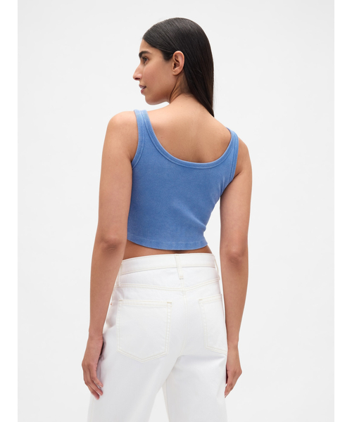 ♡GAP 美♡ セール】ウォッシュド リブ クロップド タンクトップ（タンク