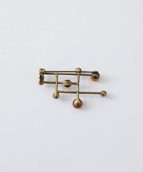 LOISIR（ロワズィール）の「ステンドグラスモチーフ天然石ブローチ（ブローチ/コサージュ・レディース・グリーン系その他/レッド系その他・FREE）」の5枚目の写真