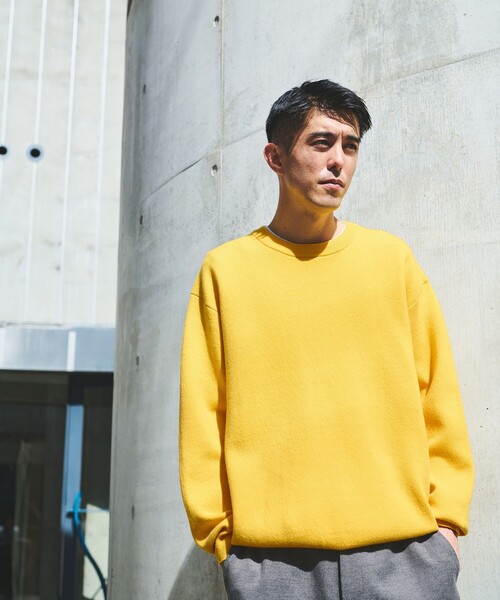 セール】ダブルフェイス クルーネック ニット（ニット/セーター