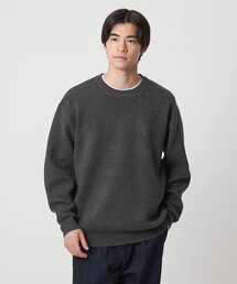 green label relaxing | ダブルフェイス クルーネック ニット(ニット/セーター)