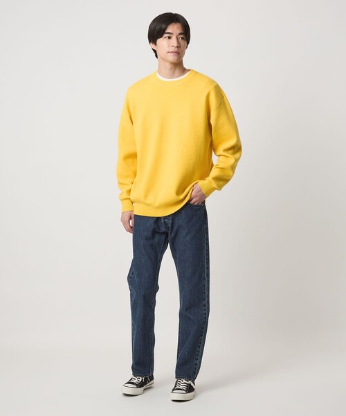 セール】ダブルフェイス クルーネック ニット（ニット/セーター