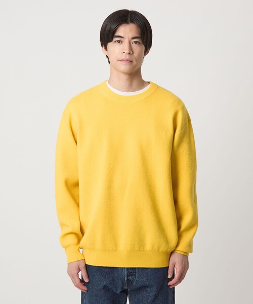 セール】ダブルフェイス クルーネック ニット（ニット/セーター