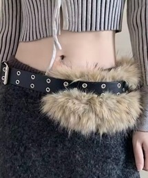 ファー付きベルト ファー」に該当するベルトファッション通販 - ZOZOTOWN