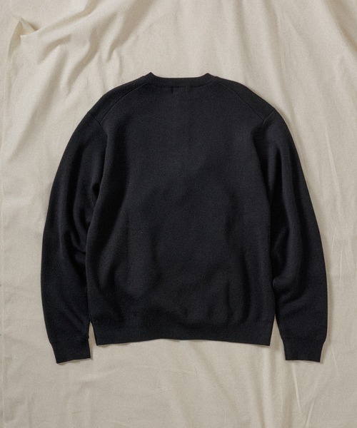 WILD LIFE TAILOR】HENLEY NECK LS KNIT（ニット/セーター