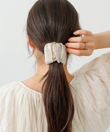 Monocoro toppi | サテン　ロールカフ　ヘアカフ　ポニーフック(その他ヘアアクセサリー)