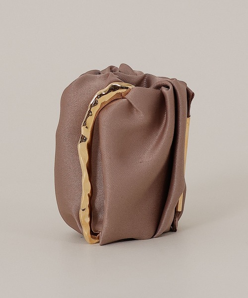 Monocoro toppi（モノコロトッピ）の「サテン　ロールカフ　ヘアカフ　ポニーフック（その他ヘアアクセサリー・レディース・ブラック/ブラウン系その他/ライトグレー・フリー）」の6枚目の写真