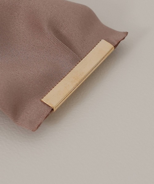 Monocoro toppi（モノコロトッピ）の「サテン　ロールカフ　ヘアカフ　ポニーフック（その他ヘアアクセサリー・レディース・ブラック/ブラウン系その他/ライトグレー・フリー）」の10枚目の写真