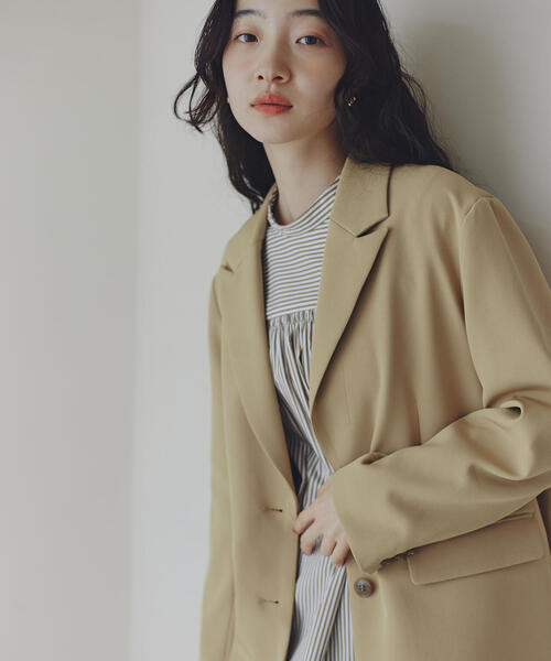 N.（N. Natural Beauty Basic）（エヌエヌナチュラルビューティーベーシック）の「バックリボンストライプブラウス（シャツ/ブラウス・レディース・ブルー系その他/ブラウン系その他・MEDIUM）」の2枚目の写真