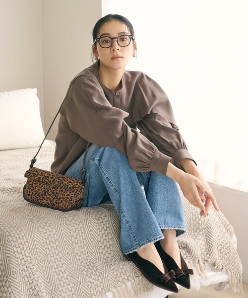 WEB限定 Wardrobe DAILY MINIMAL】フリルレイヤーブラウス