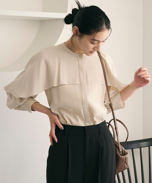 UNITED ARROWS ミニマルフリルシャツ 55SL グレー UNITED ARROWS ミニマルフリルシャツ 55SL グレー - メルカリ