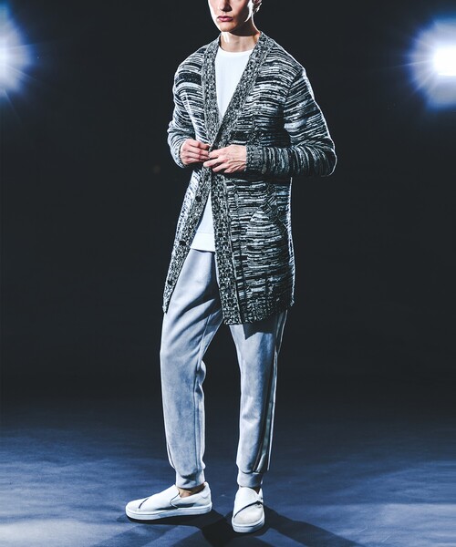 5351 POUR LES HOMMES（ゴーサンゴーイチプールオム）の「ダメージ ニットカーディガン（カーディガン/ボレロ・メンズ・ブラック/その他・44/50/48/46）」の22枚目の写真