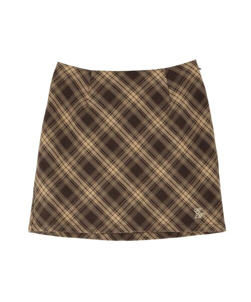 EATME（イートミー）の「チェックミニスカート（スカート・レディース・キャメル/ネイビー・SMALL/MEDIUM）」の13枚目の写真