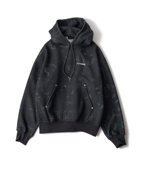 Subciety（サブサエティ）の「Patterned hoodie（パーカー・メンズ・ブラック/カモフラージュ/レオパード/ブラック系その他・X-LARGE/LARGE/MEDIUM/SMALL）」の10枚目の写真