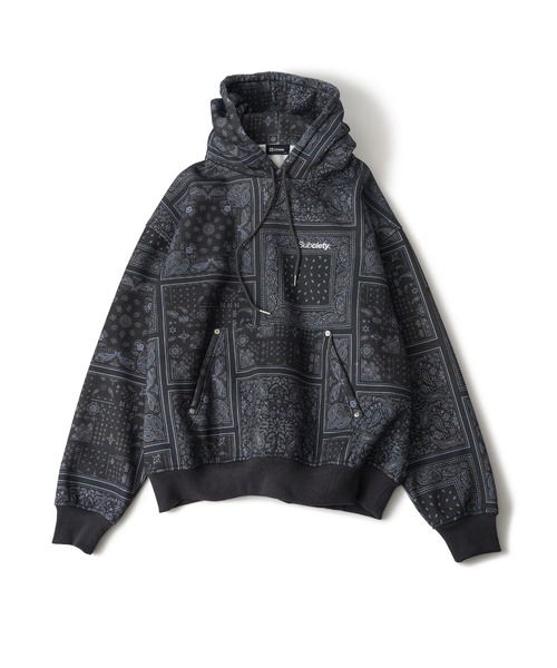 Subciety（サブサエティ）の「Patterned hoodie（パーカー・メンズ・ブラック/カモフラージュ/レオパード/ブラック系その他・X-LARGE/LARGE/MEDIUM/SMALL）」の9枚目の写真