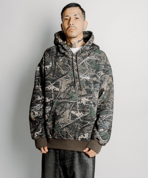 Subciety（サブサエティ）の「Patterned hoodie（パーカー・メンズ・ブラック/カモフラージュ/レオパード/ブラック系その他・X-LARGE/LARGE/MEDIUM/SMALL）」の17枚目の写真
