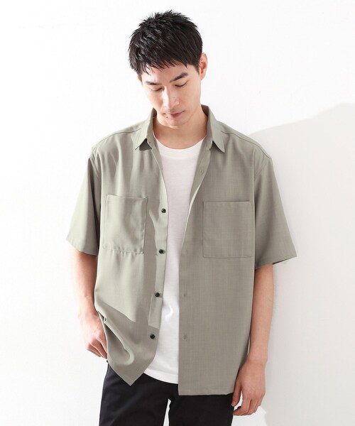 THE SHOP TK （ザ ショップ ティーケー ）の「【ご好評につき再入荷！】ドライポリシャツ　洗濯機OK（シャツ/ブラウス・メンズ・チャコールグレー/ブルー/ベージュ・02/03/04）」の2枚目の写真