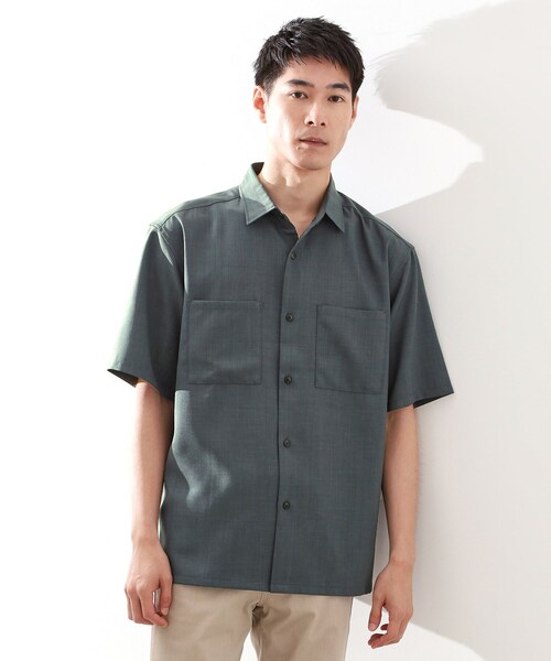 THE SHOP TK （ザ ショップ ティーケー ）の「【ご好評につき再入荷！】ドライポリシャツ　洗濯機OK（シャツ/ブラウス・メンズ・チャコールグレー/ブルー/ベージュ・02/03/04）」の3枚目の写真