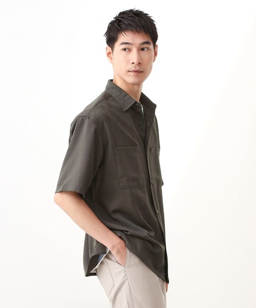 THE SHOP TK （ザ ショップ ティーケー ）の「【ご好評につき再入荷！】ドライポリシャツ　洗濯機OK（シャツ/ブラウス・メンズ・チャコールグレー/ブルー/ベージュ・02/03/04）」の22枚目の写真